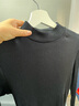 優(yōu)衣庫女裝羅紋高領(lǐng)T恤/長(cháng)袖小高領(lǐng)內搭25秋冬新款479588 09 黑色 L /160/88A 曬單實(shí)拍圖