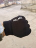 卡爾美（KELME）騎行手套男毛線(xiàn)手套冬季保暖手套防寒觸屏手套跑步運動(dòng)訓練 黑色  曬單實(shí)拍圖
