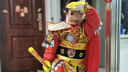 迪士尼（Disney）國潮版鎖子甲孫悟空衣服齊天大圣美猴王兒童演出服裝卡通悟空表演 國潮黃金甲款-含靴子 130 曬單實拍圖