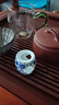 HAOMINGTIAN青花蓋置紫砂茶壺蓋碗蓋子配件白瓷蓋置陶瓷壺蓋托茶具墊茶道零配 曬單實(shí)拍圖