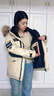 千禧瑪雅東北加厚工裝鵝絨羽絨服女短款冬季新款戶(hù)外超厚極寒外套派克服男 女士燕麥色 真貉子毛領(lǐng) M 90鵝絨充絨255g（建議90-110斤） 曬單實(shí)拍圖