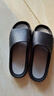 回力男士防滑耐磨時(shí)尚潮流涼拖鞋pvc浴室家居百搭拖鞋 黑灰色 44-45 曬單實(shí)拍圖
