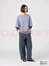 優(yōu)衣庫男女裝大師T AIRism寬松圓領(lǐng)T恤五分袖短袖475355 465185 475355/57深橄欖色 L /175/100A 曬單實(shí)拍圖