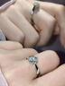 VCIXYOUPT950鉑金戒指女一克拉莫桑鉆戒結訂求婚表白紀念生日禮物送女友 鉑金戒指一克拉【莫桑石/本地倉直發(fā)】 曬單實(shí)拍圖