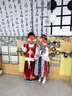 皮爾卡丹（pierre cardin）哪吒衣服女童漢服套裝2025新款女孩哪咤cosplay服表演中國風(fēng)古裝 六一表演服娜扎男女同款三件套 120 尺碼5~6歲【110-120cm】 曬單實(shí)拍圖