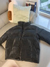 太平鳥(niǎo)男裝 羽絨服男短款冬季黑色潮流立領(lǐng)寬松面包服 黑色（闊型) L 曬單實(shí)拍圖