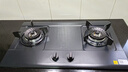 美的（Midea）燃氣灶4.6kw大火力家用煤氣灶液化氣雙眼灶爐灶 磨砂面板臺嵌兩用猛火灶JZY-RA46 曬單實(shí)拍圖
