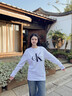 Calvin KleinJeans25秋季新款女士休閑經(jīng)典ck字母印花打底圓領(lǐng)長(cháng)袖T恤4RD869G YAF-月光白 S 曬單實(shí)拍圖