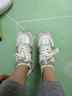 百麗踏厚底銀色阿甘鞋女2025新款內增高休閑老爹鞋顯腳小輕便百搭運動(dòng)鞋 銀色-厚底 37 曬單實(shí)拍圖