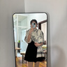 CinvaiKrose輕奢圍巾女士2025新款水墨畫(huà)斗篷圍脖外搭兩用披肩生日禮物送女友 灰色【生日禮物可代寫(xiě)心意賀卡】 曬單實(shí)拍圖