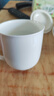 陶相惠茶杯辦公杯陶瓷杯純白骨瓷帶蓋會(huì )議杯子開(kāi)會(huì )水杯定制公司LOGO刻字 曬單實(shí)拍圖