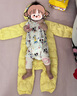 巴拉巴拉童裝嬰兒連體羽絨服輕薄羽絨服寶寶衣服2025冬裝抱衣爬服男童女童 黃色雪人-白鴨絨 90 cm-充絨量47g 曬單實(shí)拍圖