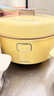 北鼎（Buydeem）分體式電飯煲 無(wú)涂層不銹鋼內膽 家用2-6人電飯鍋  多功能大容量煮飯鍋煮粥鍋 IH加熱智能電飯煲 【小鵝黃|四件套】電飯煲+奶鍋+炒鍋+火鍋 3L 曬單實(shí)拍圖