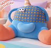 禮意久久按摩抱枕靠枕腰靠公仔玩偶女孩閨蜜生日禮物女生女士實(shí)用高級小眾 曬單實(shí)拍圖