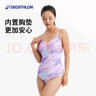 迪卡儂【新品】游泳衣女連體三角抗氯顯瘦泡溫泉泳裝-5573840 曬單實(shí)拍圖