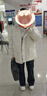 瑪嬌媚（Majiaomei）羽絨棉服女中長(cháng)款2025冬季新款韓版寬松連帽毛領(lǐng)面包服棉衣外套女 2540白色 M 曬單實(shí)拍圖