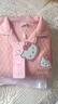 Hello Kitty女童睡衣純棉大童套裝夾棉秋冬居家加厚保暖寶寶兒童家居服 3層夾棉A粉色513084 140CM適合135-145 曬單實(shí)拍圖