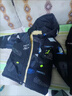 酷萌晨晨男童外套秋冬裝新款時(shí)尚男孩夾克中長(cháng)款韓版中大童男學(xué)生春秋冬季兒童加絨風(fēng)衣男孩加厚外套 藍色加絨 120 曬單實(shí)拍圖