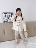 G.DUCKKIDS兒童睡衣春秋棉大女童家居服7秋季8長(cháng)袖10多歲小孩12棉空調房套裝 米黃色 248079純棉排隊狗ageocic 140 cm 建議身高135cm左右 曬單實(shí)拍圖