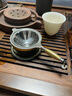 京也不銹鋼茶漏茶濾高檔純黃銅泡茶過(guò)濾器茶隔網(wǎng)茶具配件濾茶器分茶器 銅柄蝸牛茶漏套組 曬單實(shí)拍圖