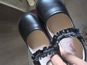 芭比童鞋女童鞋子單里皮鞋春秋女孩瑪麗珍黑皮鞋演出鞋DA6759 黑色 34 曬單實(shí)拍圖