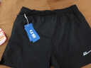 回力（Warrior）運動(dòng)短褲男夏季褲子男冰絲速干透氣休閑褲跑步健身系帶籃球五分褲 曬單實(shí)拍圖