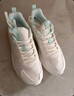 安踏漫步丨跳繩女鞋跑鞋休閑鞋減震跑步鞋女 象牙白/泡沫綠-1 37.5 曬單實(shí)拍圖