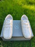 奧康女鞋2025秋季新款復古德訓鞋軟底透氣百搭休閑潮流平底魔術(shù)貼單鞋 米白-1256422019H 【順豐包郵】 36 【標準尺碼】 曬單實(shí)拍圖