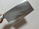 十八子作不銹鋼家用菜刀 耐滑手柄刀具盈光斬切刀SL1703-AB【彩盒裝】 曬單實(shí)拍圖