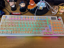 狼蛛（AULA）S98機械鍵盤(pán)有線(xiàn)/藍牙/無(wú)線(xiàn)三模連接Gasket結構熱插拔2U0 96鍵 游戲辦公鍵盤(pán) 【無(wú)線(xiàn)版】S98面包小熊-混光 茶軸 曬單實(shí)拍圖