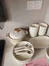 白朔碗盤(pán)餐具整套碗碟碗具套裝家用碗筷吃飯簡(jiǎn)約釉下彩陶瓷碗盤(pán)奶油風(fēng) 禮盒裝圓夢(mèng)8人食（帶砂鍋 37件套 【景德鎮發(fā)貨 破損包賠】 曬單實(shí)拍圖