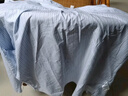 優(yōu)衣庫合作款/男女裝寬松條紋襯衫/長(cháng)袖襯衣休閑25秋冬新款481391 63 天藍色 M /170/92A 曬單實(shí)拍圖