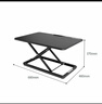 得力（deli）33406升降電腦桌 站立辦公工作桌 顯示器筆記本支架 白色 曬單實(shí)拍圖