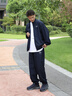 EMPORIO ARMANI/阿瑪尼官方旗艦EA7/新款男士毛圈開(kāi)衫長(cháng)褲運動(dòng)套裝秋季 UB102-阿瑪尼藍色 (尺碼偏大，建議拍小一碼) S  (推薦：120-135斤) 曬單實(shí)拍圖