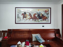 八駿圖辦公室裝飾畫(huà)馬到成功掛畫(huà)沙發(fā)背景墻壁畫(huà)駿馬圖會(huì )議室國畫(huà) 八駿全圖 130*66cm【實(shí)木邊框】 曬單實(shí)拍圖