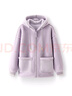 森馬（Semir）外套女仿羊羔毛搖粒絨雙面穿寬松撞色2025冬連帽夾克109725108025 曬單實(shí)拍圖