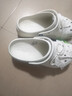 卡駱馳（CROCS）經(jīng)典珍珠蕾絲云朵洞洞鞋時(shí)尚百搭|211540 亞麻色-0HZ 36 /37(230mm) 曬單實(shí)拍圖
