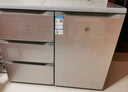 尊貴（ZUNGUI）210升臥式冰箱家用抽屜柜式小型雙門櫥柜嵌入式矮電冰箱 BCD-210CV 酷金 曬單實拍圖