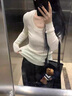 多想余針織衫女毛衣打底衫內搭可外穿洋氣款上衣2025秋季新款長(cháng)袖女人味 百搭基礎款軟糯針織衫【杏色】 S 建議80-100斤 曬單實(shí)拍圖