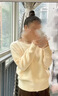 春乏軟糯風(fēng)毛衣女2025秋冬新款韓版寬松加厚慵懶學(xué)生針織衫外套女 白色 S (80-95)斤 曬單實(shí)拍圖
