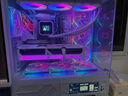 瓦爾基里（VALKYRIE）VK03 WHITE 白色 ATX 游戲電腦臺(tái)式機(jī)箱 支持360水冷 6.2吋觸摸屏 270°海景房 曬單實(shí)拍圖