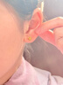 周六福黃18K金耳釘女彩金花朵甜美耳飾生日禮物C0914877 一對 曬單實(shí)拍圖