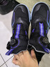 鴻星爾克（ERKE）童鞋中大童球鞋兒童24新品男童旋鈕扣緩震籃球鞋正黑/電藍紫37 曬單實(shí)拍圖