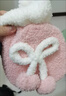 喜博兔可愛(ài)暖水袋學(xué)生便攜暖手寶女生冬天捂手被窩暖肚子毛絨注水熱水袋 粉紅色 曬單實(shí)拍圖