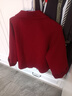 雅鹿紅色毛呢外套女秋冬蝙蝠袖短款寬松小個(gè)子媽媽氣質(zhì)雙面呢羊毛大衣 古馳紅 M 建議【90-120斤】 曬單實(shí)拍圖
