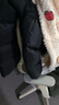 高梵黑金鵝絨服黑珍珠女王5.0八格加厚2025新款女士羽絨服 黑色 M 曬單實(shí)拍圖