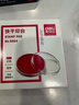 得力（deli）【超級爆款】φ82mm透明圓形財務(wù)快干印臺印泥 辦公用品 紅色9863 曬單實(shí)拍圖
