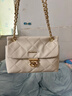 CinvaiKrose輕奢包包女包2025新款菱格鏈條包單肩斜挎包生日圣誕節禮物送女生 米白色【送女友老婆禮物走心實(shí)用】 小眾輕奢高級感品牌百搭腋下包 曬單實(shí)拍圖