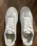 愛(ài)步（ECCO）25年新款復古德訓鞋厚底板鞋女 街頭球鞋272833 灰白色/白色38 曬單實(shí)拍圖