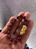 戀晴貔貅滿(mǎn)圈足銀手鏈女款轉運珠本命年朱砂手串女新年禮物送女友老婆 曬單實(shí)拍圖